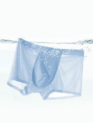 Quần Boxer Lụa Băng Basic QL065 Màu Xanh Bạc Hà