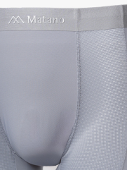 Quần Boxer Lụa Băng Phối Lưới Hai Bên QL068 Màu Xám Nhạt