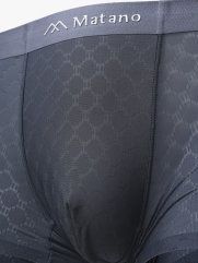 Quần Boxer Lụa Băng Thông Hơi Hoạ Tiết QL069 Màu Xám Đậm