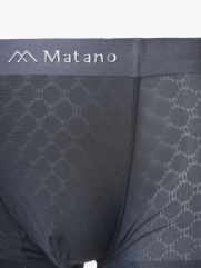 Quần Boxer Lụa Băng Thông Hơi Hoạ Tiết QL069 Màu Xám Đậm