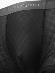 Quần Boxer Lụa Băng Thông Hơi Hoạ Tiết QL069 Màu Đen