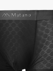 Quần Boxer Lụa Băng Thông Hơi Hoạ Tiết QL069 Màu Đen