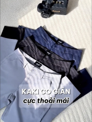 Quần Kaki Slimfit Trơn QK018 Màu Xám