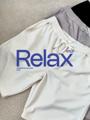 Quần Short Thun Tổ Ong Gắn Tag Silicon Form Regular QS071 Màu Đen