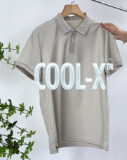 Áo Polo Cool-X Thêu 4M Form Regular PO167 Màu Be