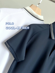 Áo Polo Cool-X Trơn Form Slimfit PO166 Màu Xanh Đen