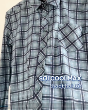 Áo Sơ Mi Caro Cool-X Form Slimfit SM192 Caro Xanh Lá