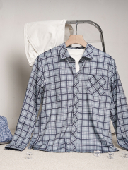 Áo Sơ Mi Caro Cool-X Form Slimfit SM192 Caro Xanh Lá