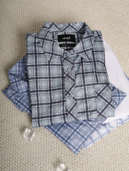 Áo Sơ Mi Caro Cool-X Form Slimfit SM192 Caro Xanh Lá