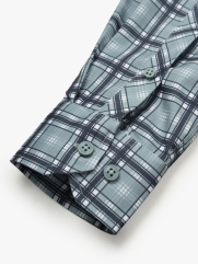 Áo Sơ Mi Caro Cool-X Form Slimfit SM192 Caro Xanh Lá