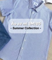 Áo Sơ Mi Oxford Thêu Hình Mỏ Neo 4M Form Regular SM185 Sọc Xanh