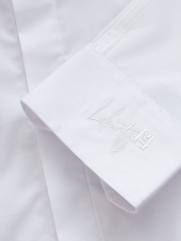 Áo Sơ Mi Tay Dài Vải Bamboo Thêu Chữ Liberty M Form Slimfit SM188