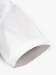 Áo Sơ Mi Tay Ngắn Oxford Thêu 4M Ở Túi Form Regular SM191 Màu Trắng