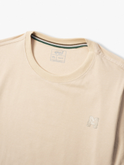 Áo Thun Cổ Tròn Trơn Form Slimfit AT132 Màu Be