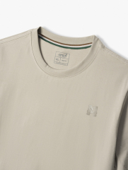 Áo Thun Cổ Tròn Trơn Form Slimfit AT132 Màu Xám Xanh