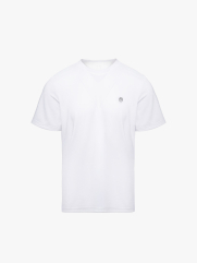 Áo Thun Thể Thao In Logo 4M Tròn Form Regular AT175 Màu Trắng