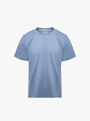 Áo Thun Thể Thao In Logo 4M Tròn Form Regular AT175 Màu Xám Xanh