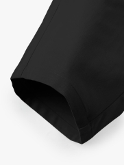 Quần Short Kaki Sidetab Xếp Ly Form Regular QS069 Màu Đen