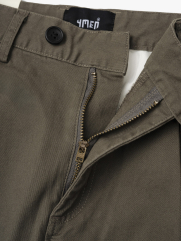 Quần Kaki Diễu 2 Bên Miệng Túi Form Slimfit QK031 Màu Nâu Nhạt