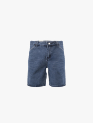 Quần Short Jean Wash Bạc Form Straight QS078