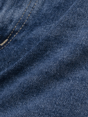 Quần Short Jean Trơn Form Regular QS076 Màu Xanh Biển Đậm