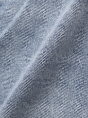 Quần Short Jean Trơn Form Regular QS076 Màu Xanh Biển Nhạt