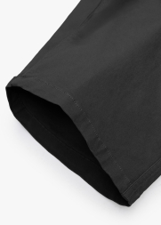 Quần Short Kaki Diễu 2 Bên Miệng Túi Form Straight QS074 Màu Đen