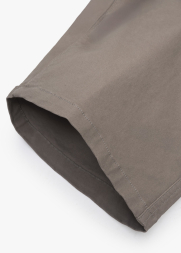 Quần Short Kaki Diễu 2 Bên Miệng Túi Form Straight QS074 Màu Nâu Nhạt