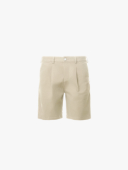 Quần Short Kaki Diễu 2 Bên Miệng Túi Form Straight QS074 Màu Be