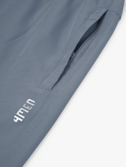 Quần Short Thể Thao In Chữ 4MEN ở Túi Form Relax Sport QS077 Màu Xám Đậm