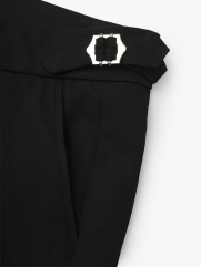 Quần Tây Sidetab Trơn Form Slimfit QT069 Màu Đen