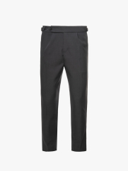 Quần Tây Sidetab Trơn Form Slimfit QT069 Màu Xám