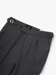 Quần Tây Sidetab Trơn Form Slimfit QT069 Màu Xám