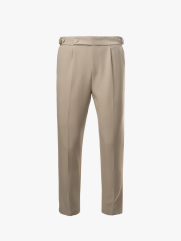 Quần Tây Sidetab Trơn Form Slimfit QT069 Màu Be