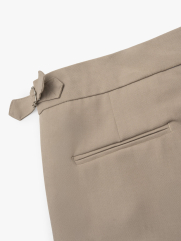 Quần Tây Sidetab Trơn Form Slimfit QT069 Màu Be