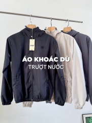 Áo Khoác Dù Trượt Nước Thêu 3D Logo 4M Form Regular AK075 Màu Kem