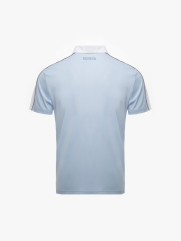 Áo Polo Thể Thao Phối In Logo 4MEN Club Sau Lưng Form Regular PO169 Màu Xanh Biển