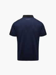 Áo Polo Thể Thao Phối In Logo 4MEN Club Sau Lưng Form Regular PO169 Màu Xanh Đen