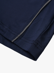 Áo Polo Thể Thao Phối In Logo 4MEN Club Sau Lưng Form Regular PO169 Màu Xanh Đen