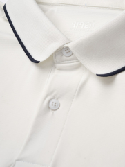 Áo Polo Thể Thao Phối Viền Form Regular PO170 Màu Trắng