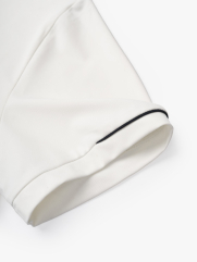 Áo Polo Thể Thao Phối Viền Form Regular PO170 Màu Trắng