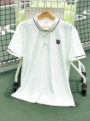 Áo Polo Thể Thao Phối Viền Form Regular PO170 Màu Trắng