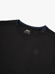 Áo Thun Thể Thao Cổ Phối 2 Màu Form Regular AT176 Màu Đen