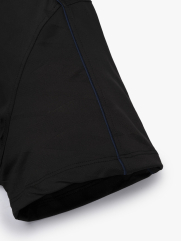 Áo Thun Thể Thao Cổ Phối 2 Màu Form Regular AT176 Màu Đen