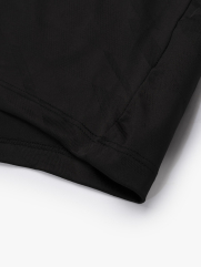 Áo Thun Thể Thao Cổ Phối 2 Màu Form Regular AT176 Màu Đen