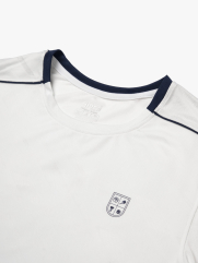 Áo Thun Thể Thao Cổ Phối 2 Màu Form Regular AT176 Màu Trắng