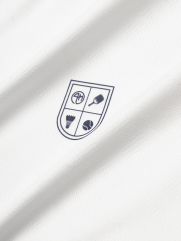 Áo Thun Thể Thao Cổ Phối 2 Màu Form Regular AT176 Màu Trắng