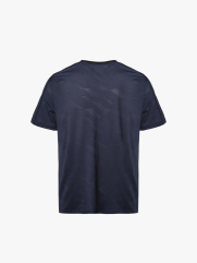 Áo Thun Thể Thao Cổ Phối 2 Màu Form Regular AT176 Màu Xanh Đen