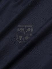 Áo Thun Thể Thao Cổ Phối 2 Màu Form Regular AT176 Màu Xanh Đen