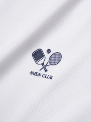 Áo Thun Thể Thao Phối Vai Form Regular AT177 Màu Trắng